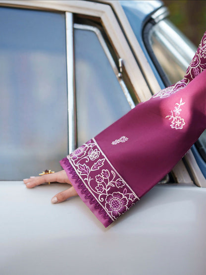 Mahnur Fiona Lawn'26 Embroidered Unstitched 3-Piece Suit-F-10