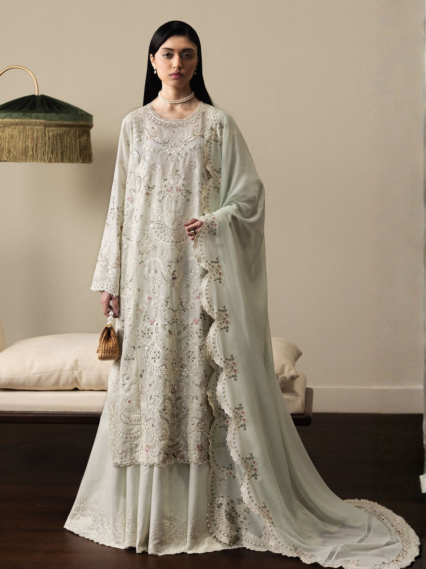 Zara ShahJahan Satori'26 Lawn Embroidered Unstitched 3-Piece Suit-Aoiha-D4