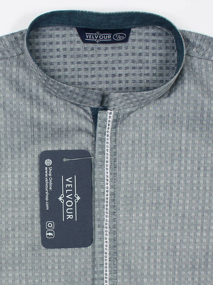 Velvour Boys Cotton Fine Detail Stitched Kurta-VB192-A