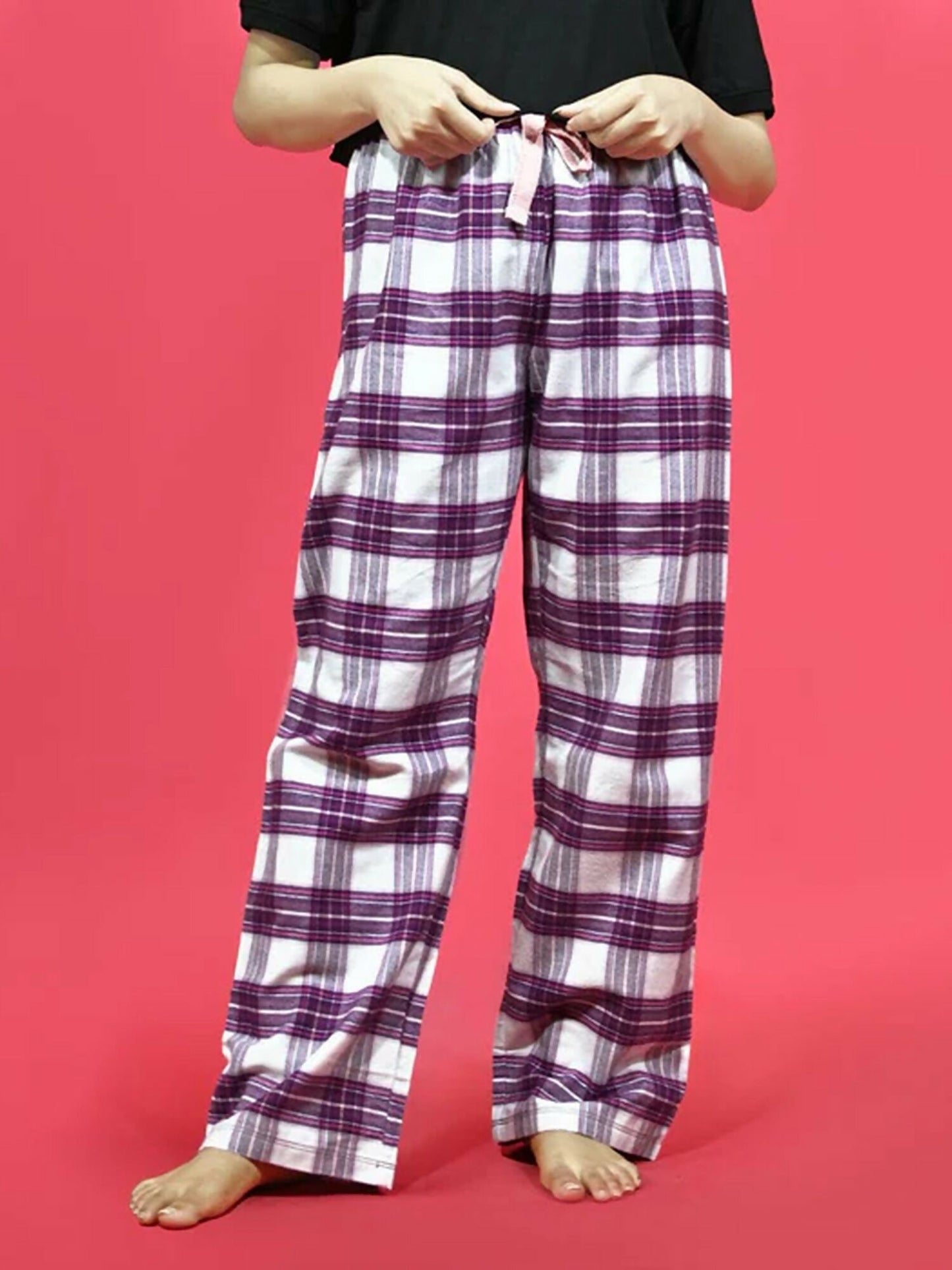 Funky's Printed Checked Loungewear Trouser-14630