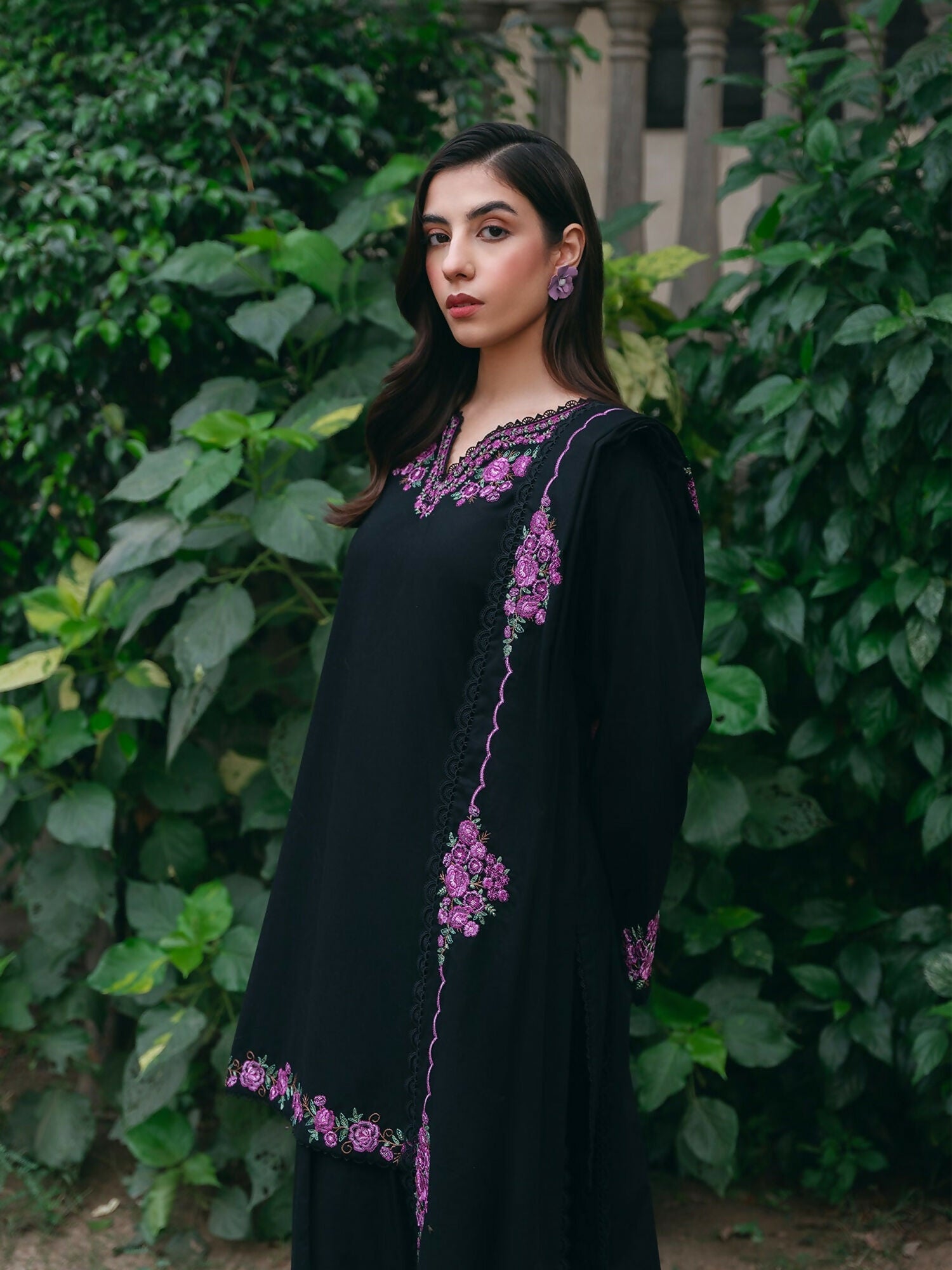 Mannat Clothing Winter-Essentials Khaddar Embroidered Stitched Suit-Adah