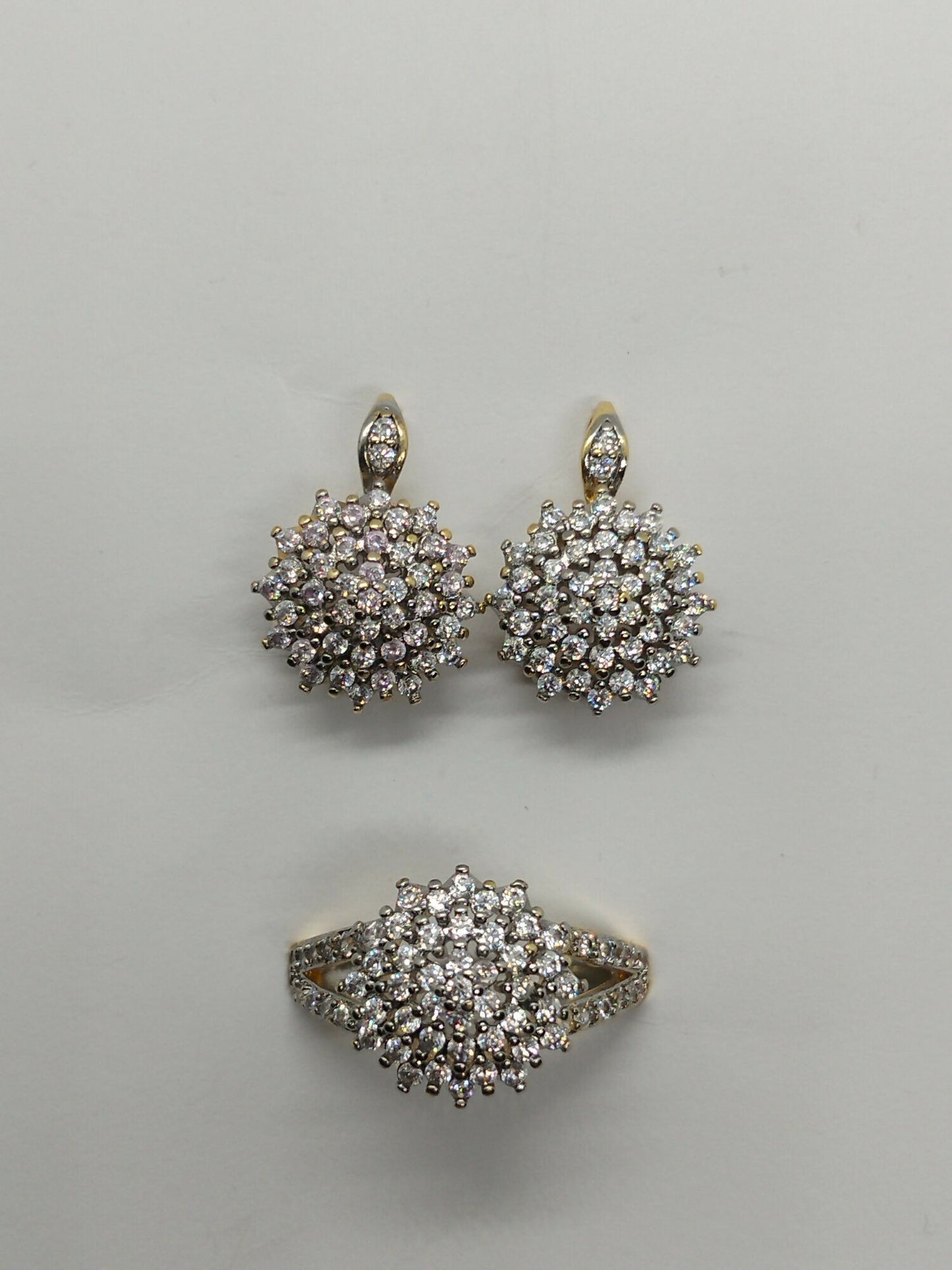 H&A Jewellery Dual Tone Earrings and Ring Set