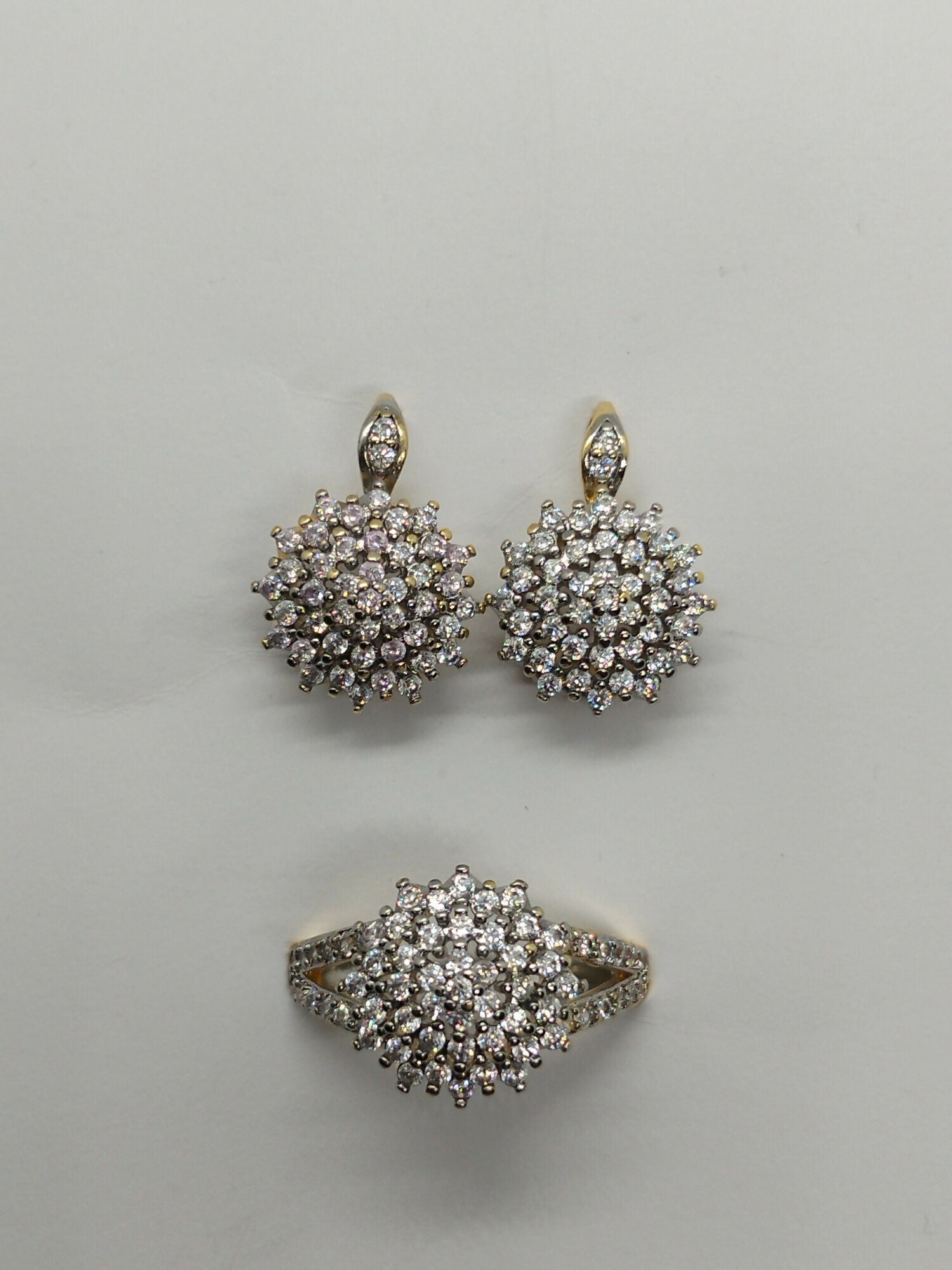 H&A Jewellery Dual Tone Earrings and Ring Set