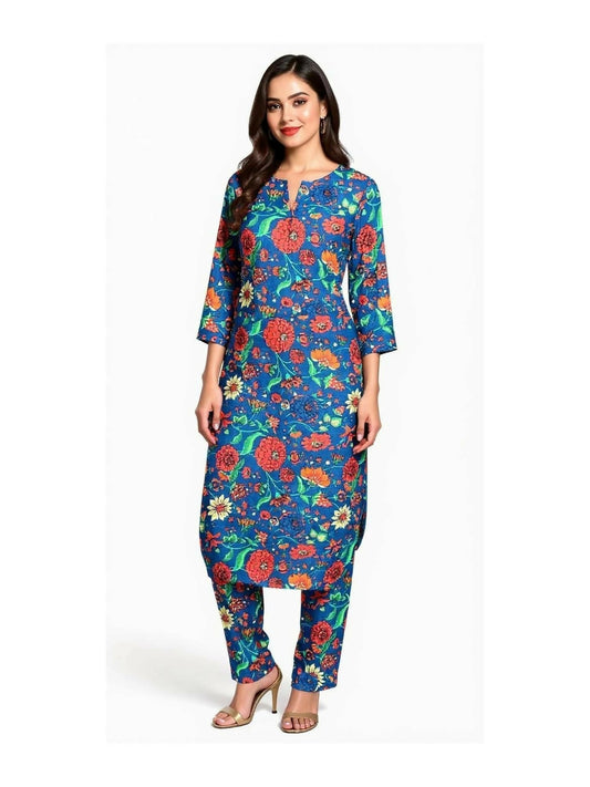 Bin Shaukat unstitched 2-piece digital lawn suit with all-over print and matching printed trouser.