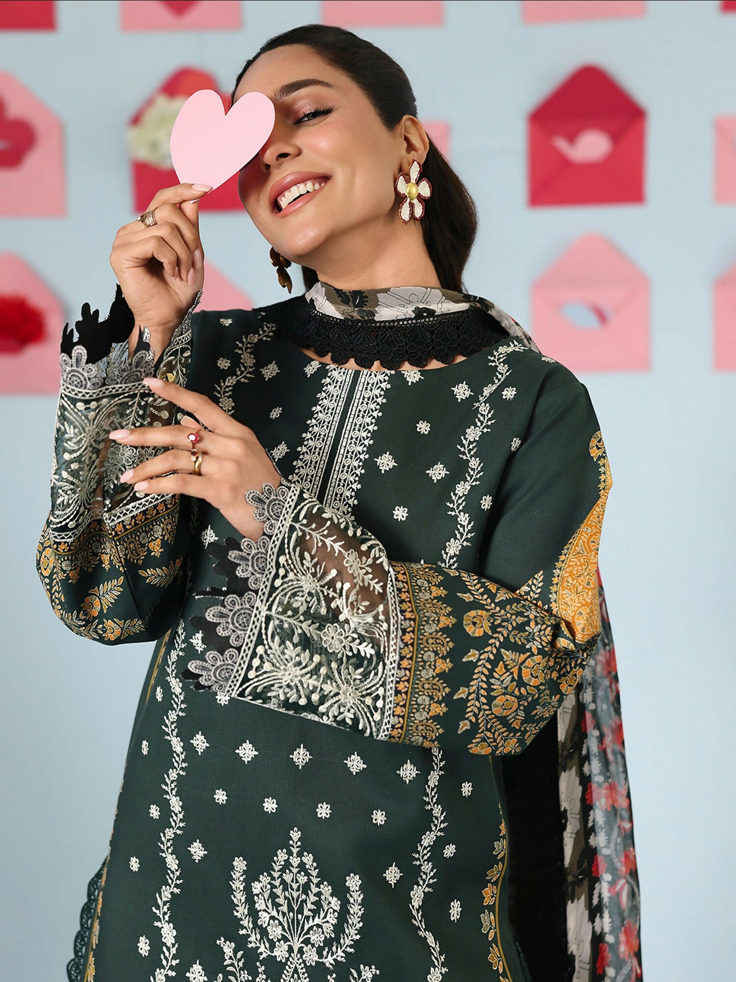 Mahnur Anaya Vol.2 Lawn Embroidered Stitched 3-Piece Suit-AN-2-18