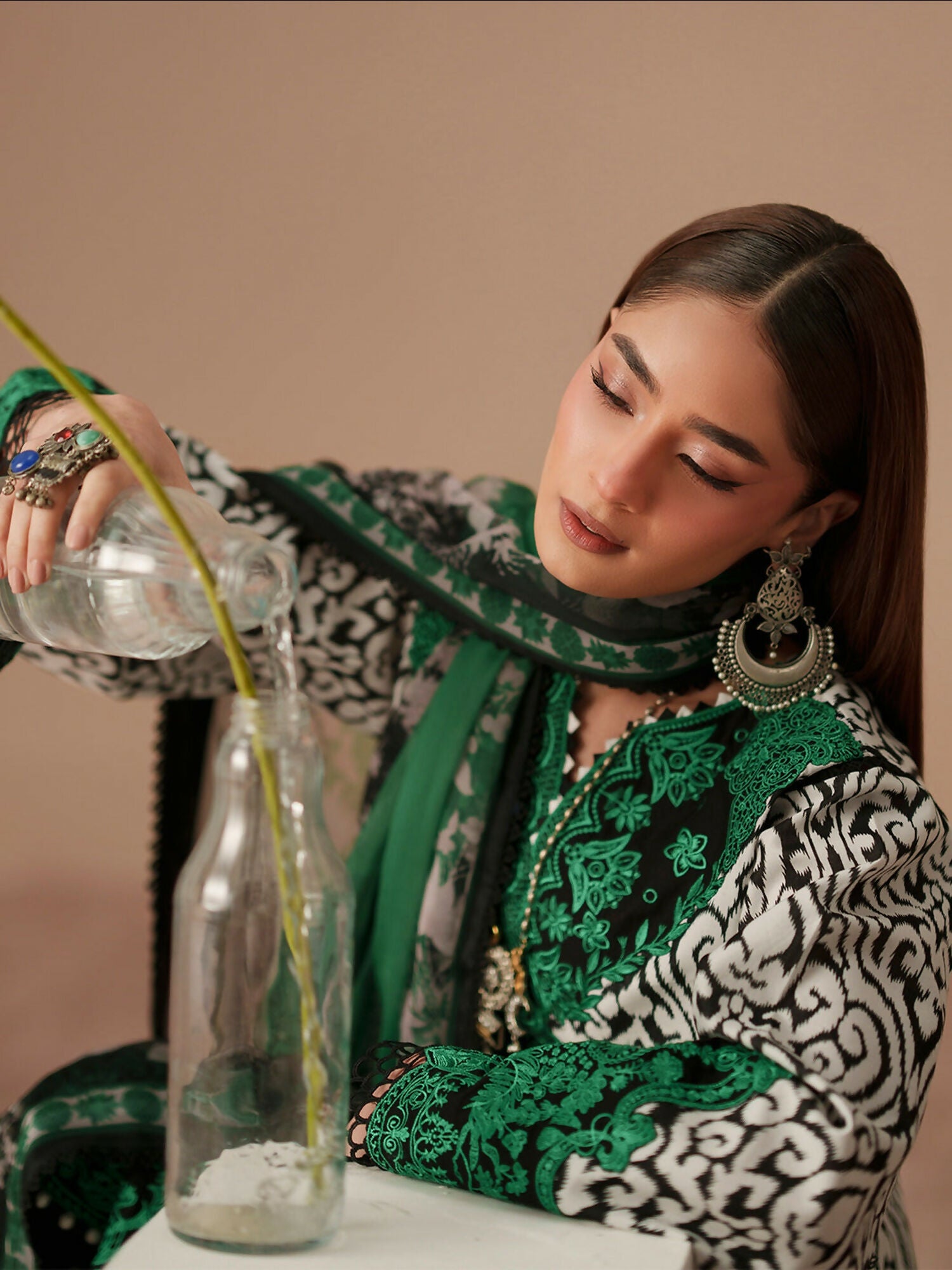 Binilyas Jojo Summer'26 Lawn Embroidered Unstitched 3-Piece Suit-85A