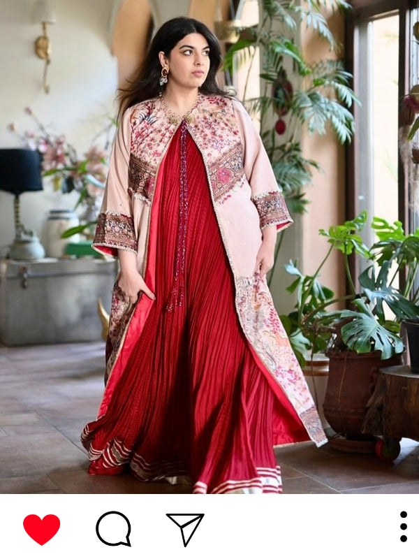 shiza hassan the royal affair tusser silk embellished pishwas eternal empress