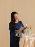 Mahnur Lawn Embroidered Stitched 2-Piece Suit-Bluebell