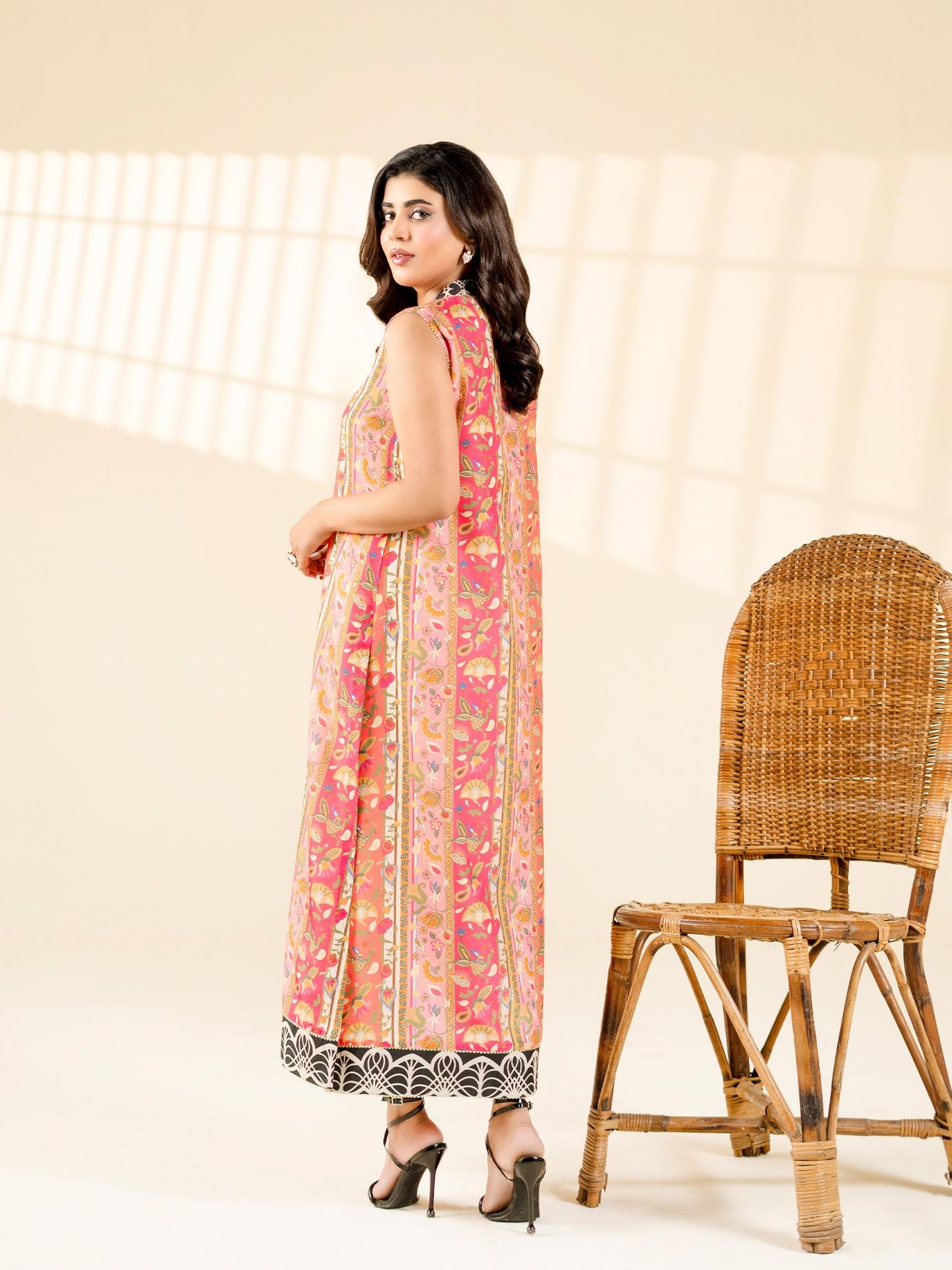 Pink Rabazka Blended Lawn Printed Stitched Shirt-WRTW-PLW-1PC-S26-12