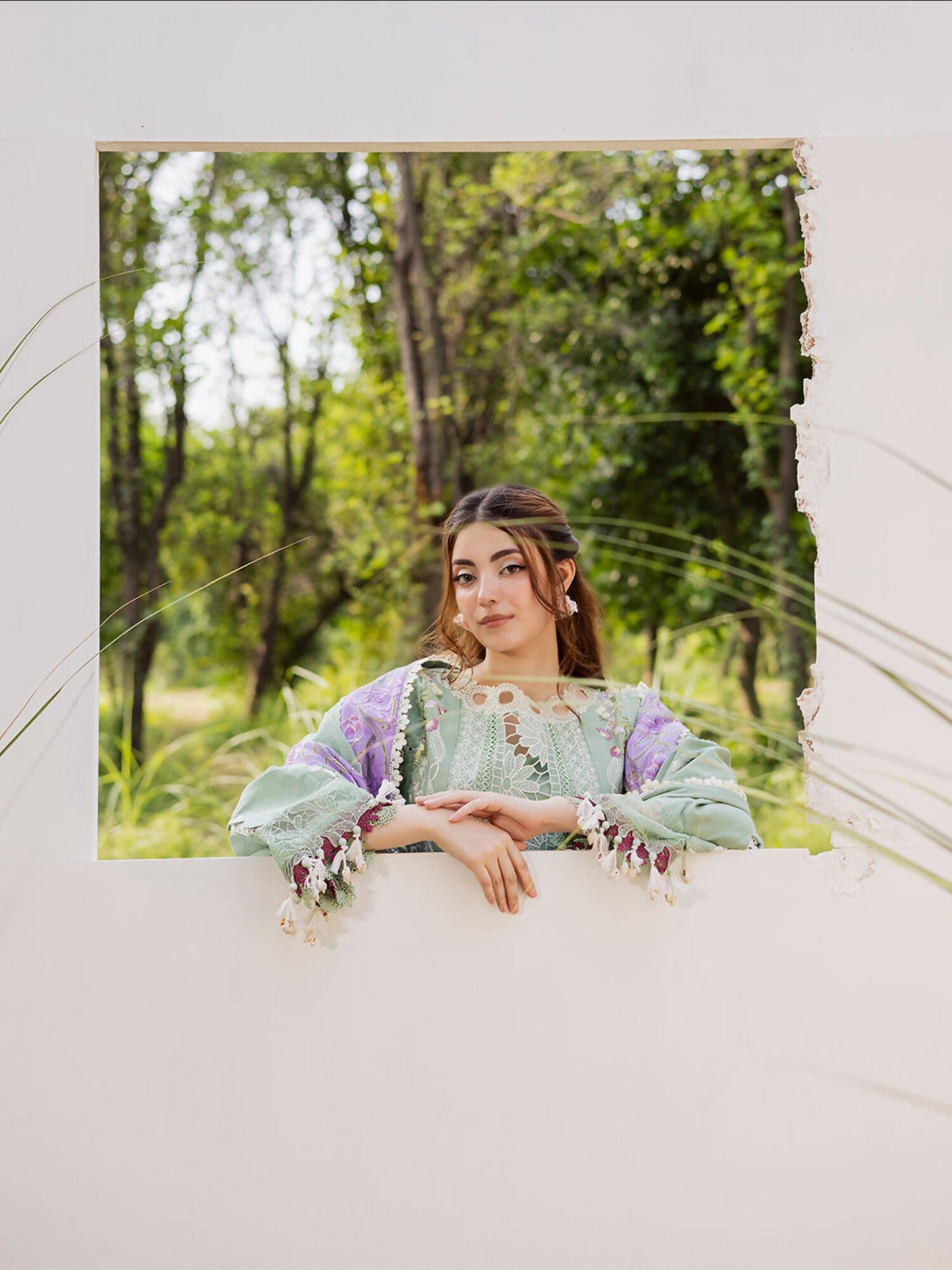 Parishay Winterwood Tales Khaddar Embroidered Unstitched 3-Piece Suit- WW - 09