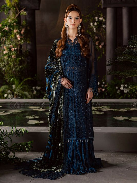 Mahnur Amelia Embroidered Stitched 3-Piece Suit–CK-008
