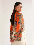 MH Cloth House Poly Lawn Printed Stitched 2-Piece Suit-Zarnoor