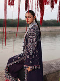 Hussain Rehar Karandi'25 Embroidered Unstitched 3-Piece Suit-Rouge