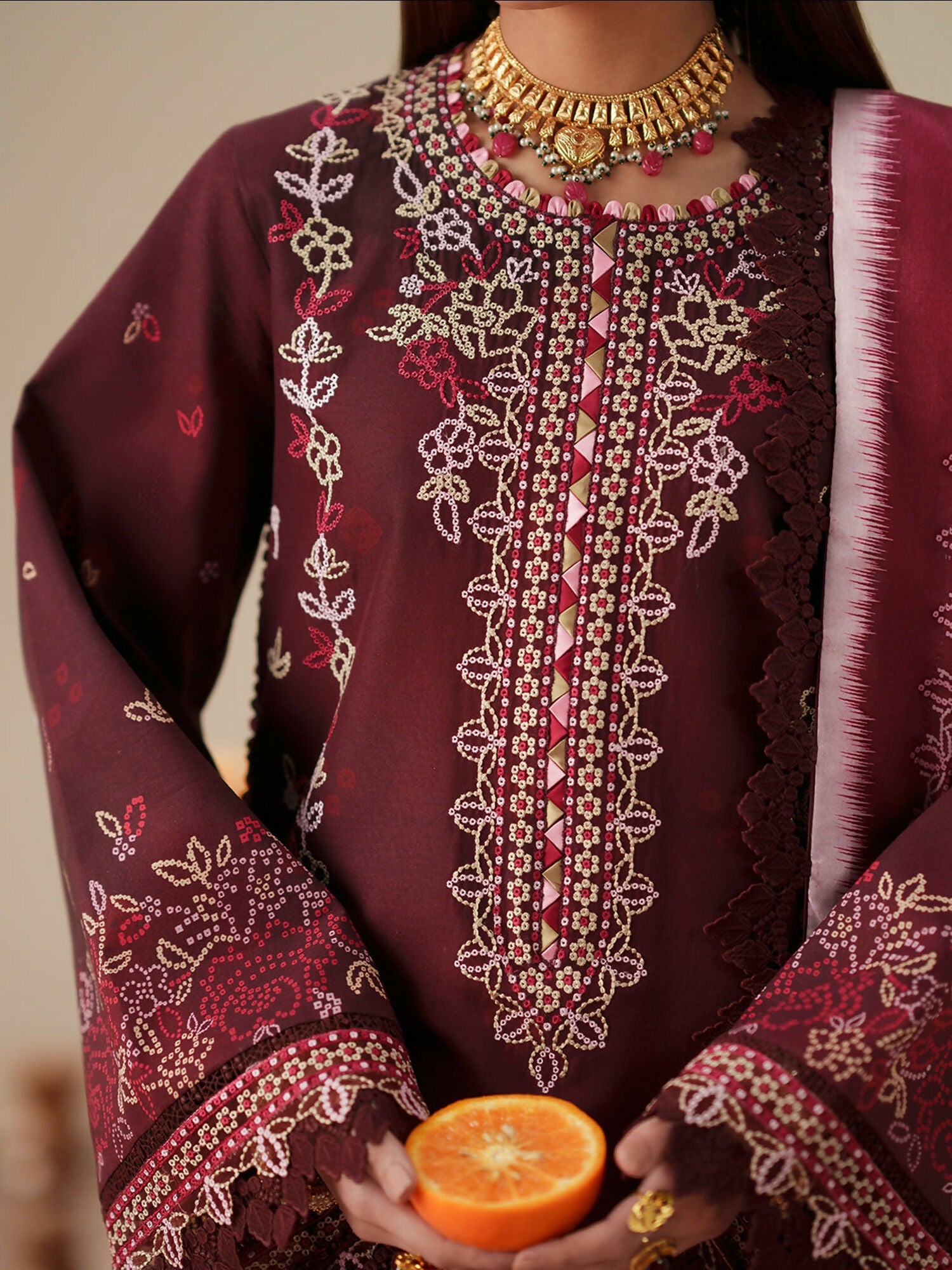 Binilyas Jojo Summer'26 Lawn Embroidered Unstitched 3-Piece Suit-81B