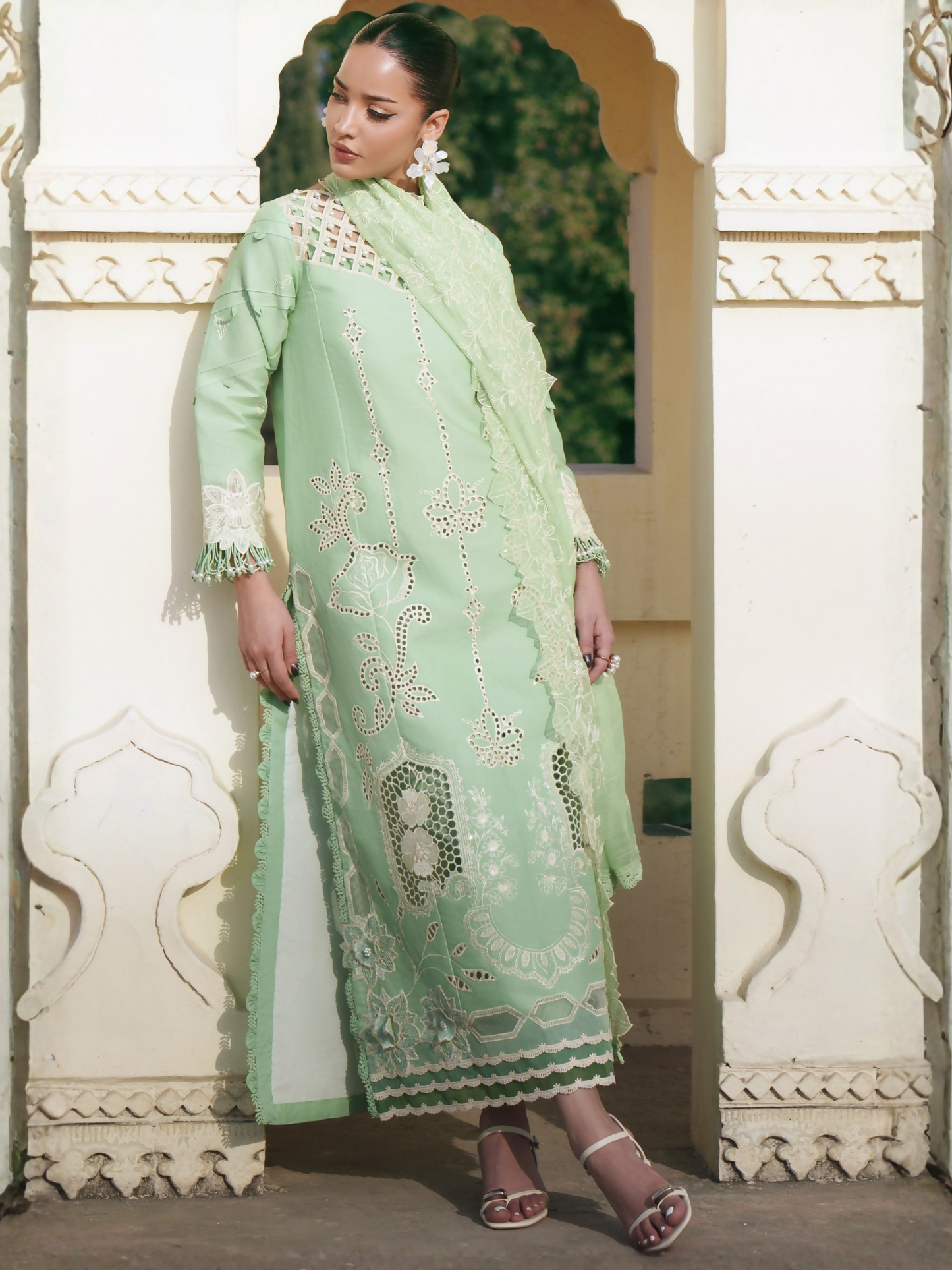 Parishay Shangrila Lawn Embroidered Unstitched 3-Piece Suit-SLA-11