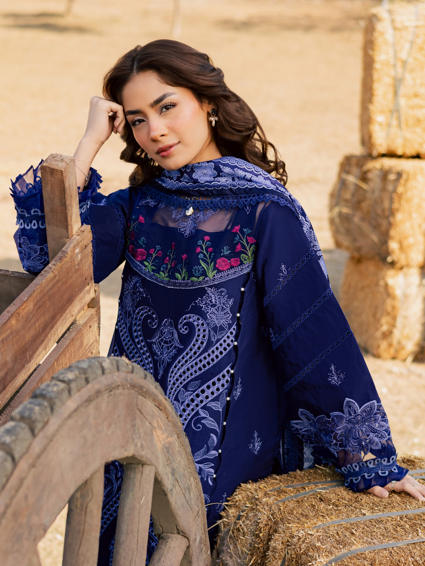 Parishay Summer Queen Vol 2 Lawn Embroidered Stitched 3-Piece Suit-SQU-12