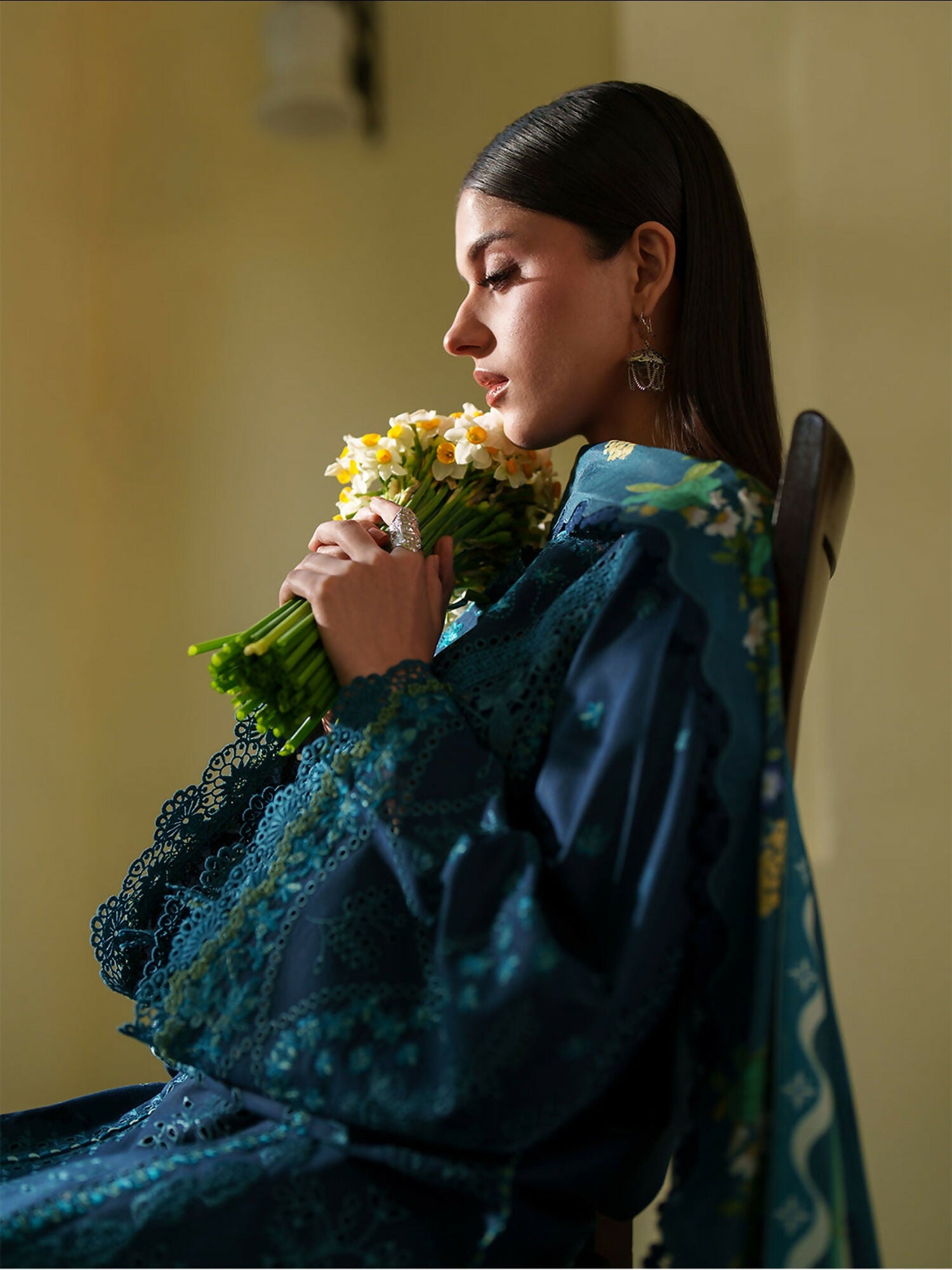 Blue Binilyas Heritage Dore Summer'26 Lawn Embroidered Stitched 3-Piece Suit-173-A