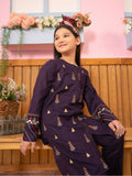 Velvour Girls Cotton Embroidered Stitched 2-Piece Suit-VG101-B
