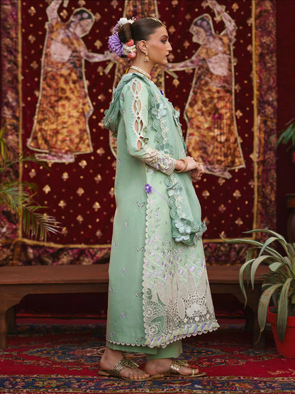 Mahnur Gul Luxury Lawn'26 Embroidered Unstitched 3-Piece Suit-G-011