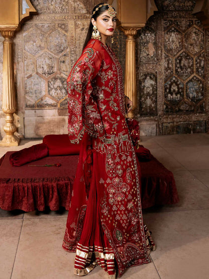 Shiza Hassan Shehnai Organza Embroidered Stitched 3-Piece Suit-Roha