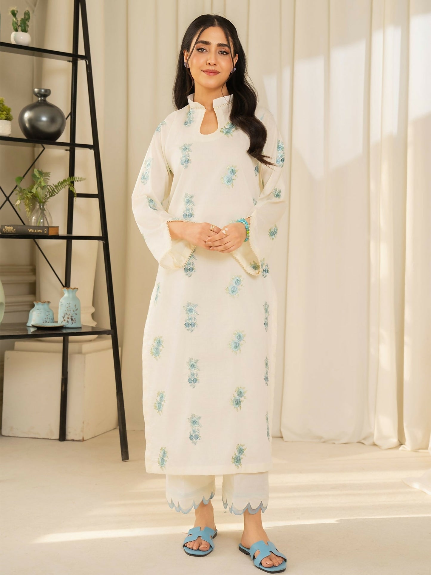 Mannat Clothing Summer Basics'25 Lawn Embroidered Stitched Suit-SB2020013