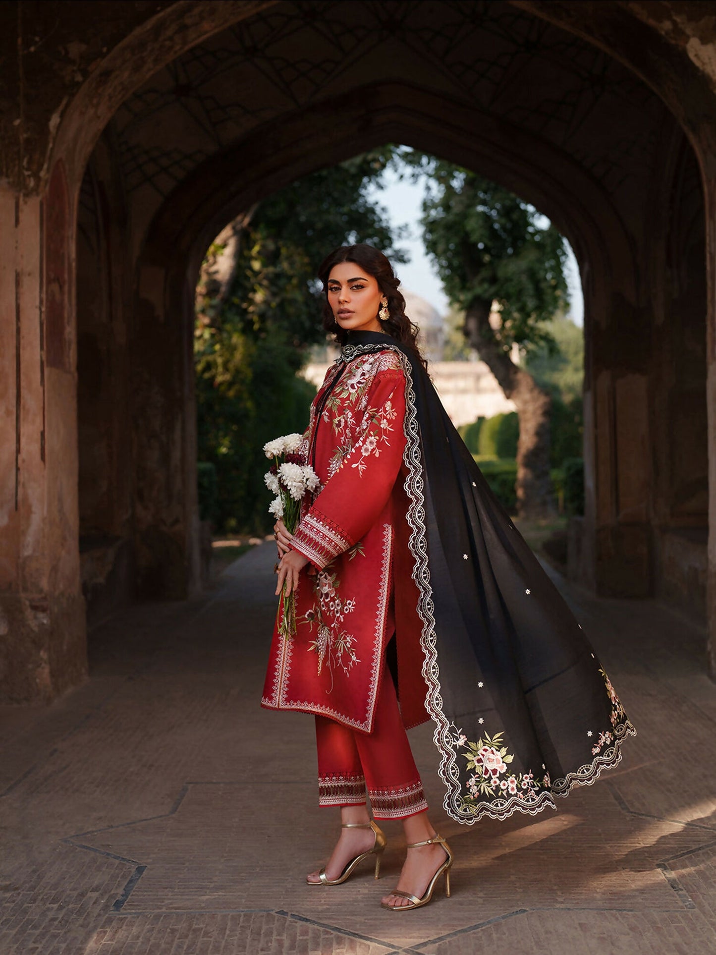 Binilyas Suroor Eid Pret'26 Lawn Embroidered Stitched 3-Piece Suit-241-B