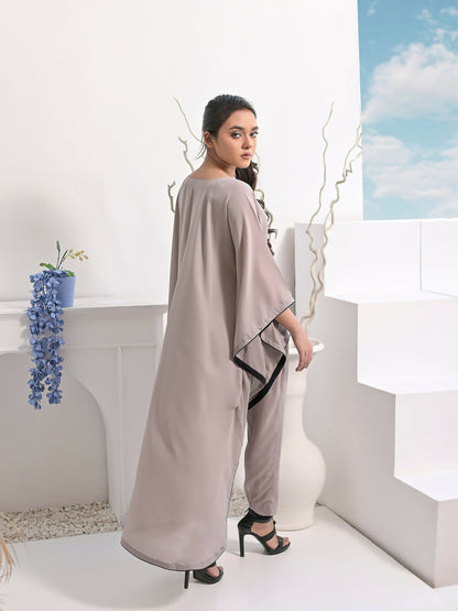 Ruby's Couture Haute & Chic Georgette Cape Set-Helen