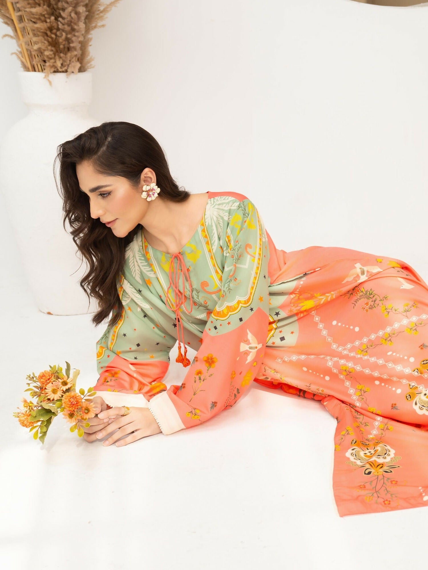 Panache Apparel Florise Lawn Printed Shirt-Xenya