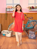 Velvour Girls Cotton Embroidered Stitched Kurti-VG98-A