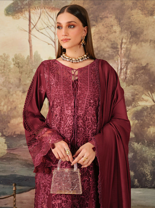 Mahnur Secret Garden Karandi Embroidered Unstitched 3-Piece Suit–SG-006