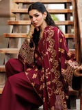 Maroon Panache Apparel Noor Mahal Cotton Printed Stitched Suit-Sarmastaan