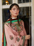 Jugnu by Hussain Rehar Womenswear SS/24 Edit II Cotton Embroidered 3-Piece Suit-Rosetta