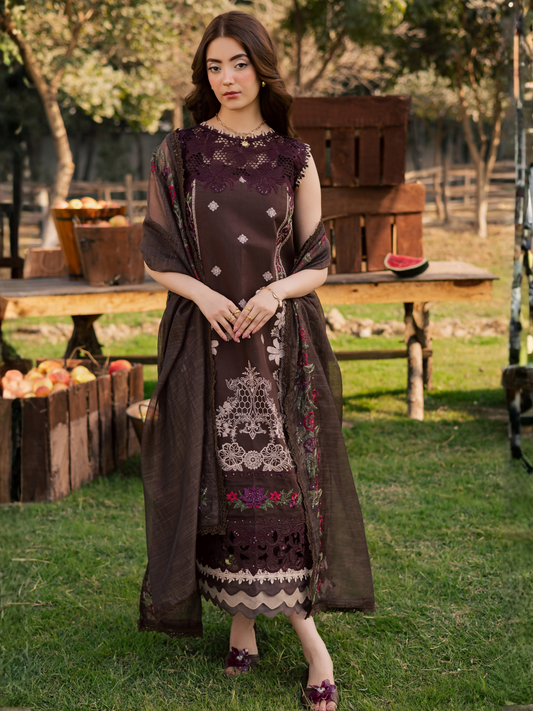 Parishay Summer Queen Vol 2 Lawn Embroidered Unstitched 3-Piece Suit-SQU-06