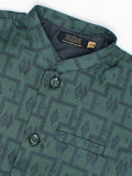 Velvour Boys Jacquard Printed Waistcoat-VW06-A