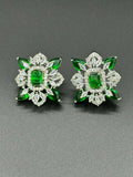 H&A Jewellery One Carat Silver Rhodium Plated Earrings