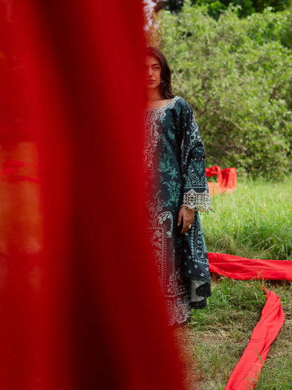 Parishay Rang e Sarma Khaddar Embroidered Stitched 3-Piece Suit-SAR-08