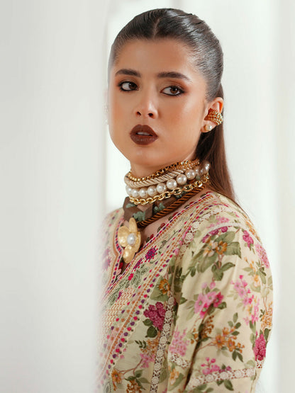 Binilyas Eres Bonita Viscose Embroidered Stitched 3-Piece Suit-1107-A