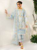 Binilyas Lawn Embroidered Stitched 3-Piece Suit-233 - A