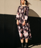 Panache Apparel Silk Printed Dress-Chic