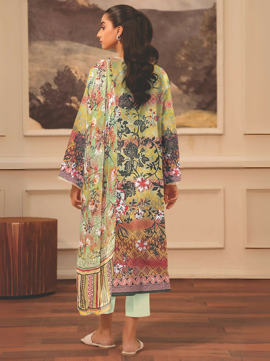 Cross Sketch Lawn Printed Unstitched 2-Piece Suit-Afsana