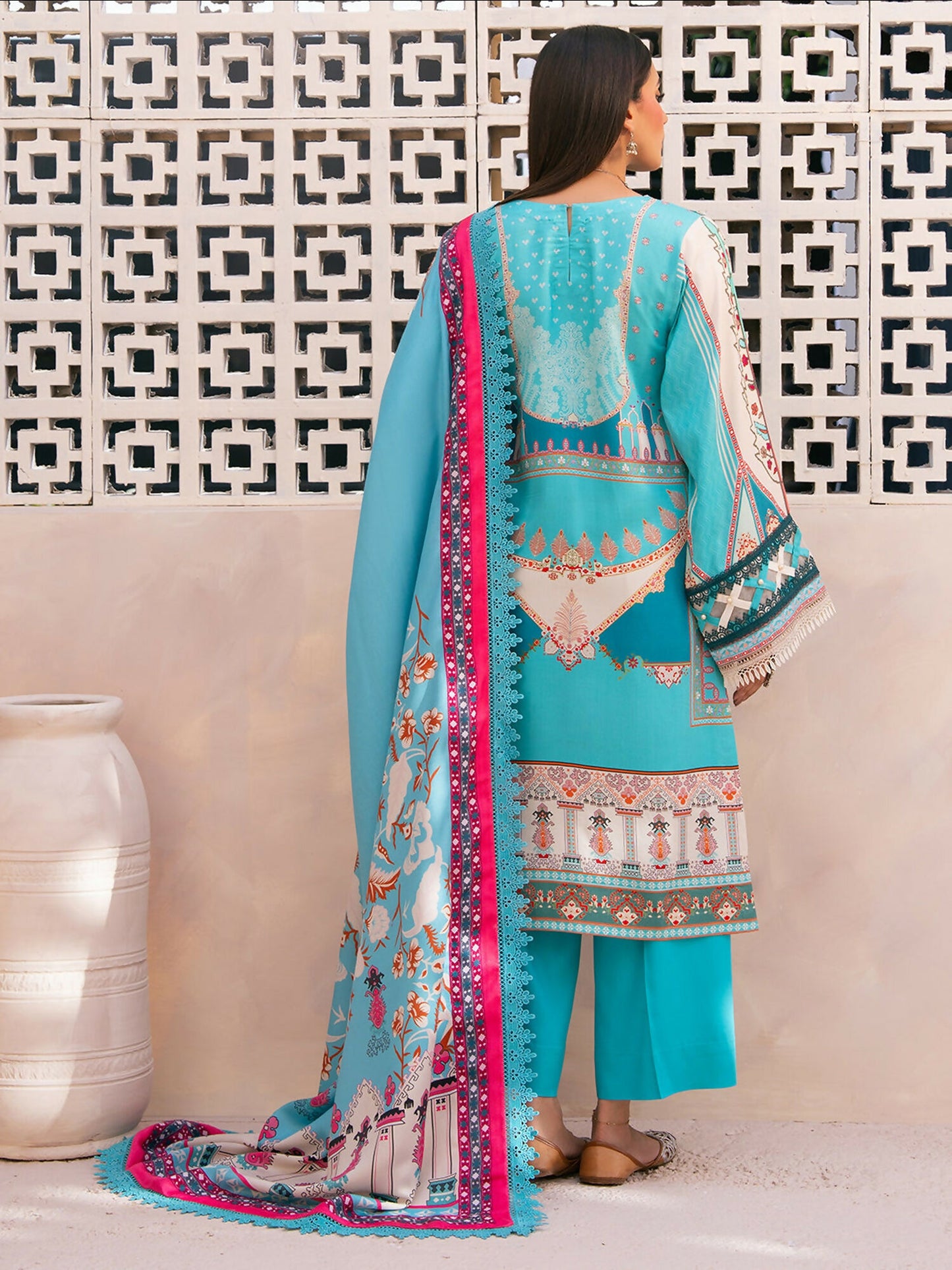 Binilyas Kotrai Embroidered Unstitched 3-Piece Suit-791-A