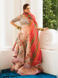 Hussain Rehar Luxury Pret Eid'23 Organza Embellished Stitched 3-Piece Suit-Aura