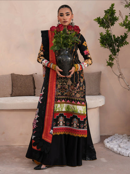 Binilyas Kotrai Embroidered Unstitched 3-Piece Suit-794 - B