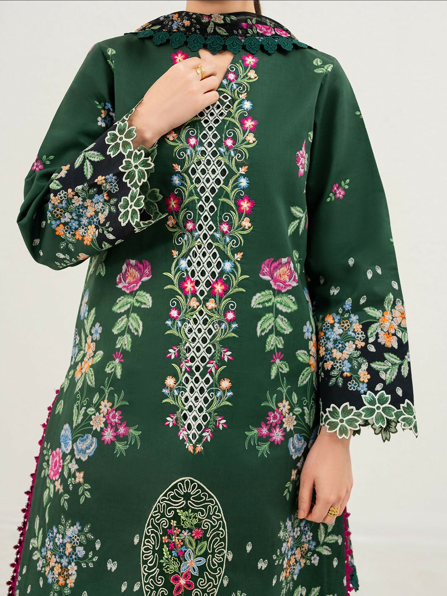 Mahnur Anaya Lawn Vol-1 Embroidered Unstitched 3-Piece Suit-ANA-002