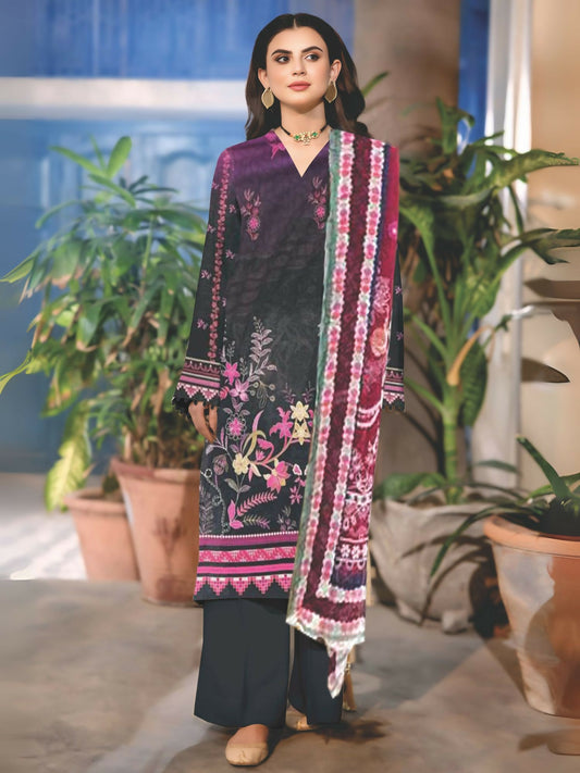 Cross Sketch Lawn Printed Unstitched 2-Piece Suit-Anabia