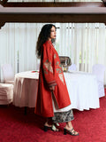 Jugnu by Hussain Rehar Summer Pret'25 Edit III Cotton Embroidered 3-Piece Suit-Lina