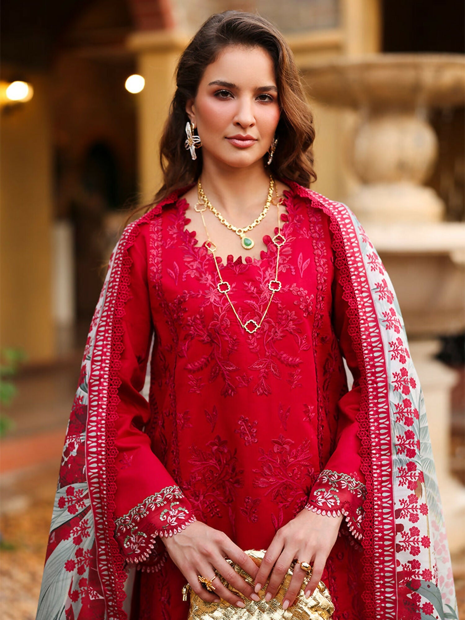 Rang Rasiya Florence Summer Edit'26 Lawn Embroidered Unstitched 3-Piece Suit-Meharmah
