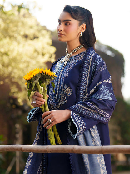 Mahnur Fiona Lawn'26 Embroidered Unstitched 3-Piece Suit-F-06