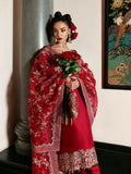 Hussain Rehar The Scent Luxury Pret SS'25 Raw Silk Embellished 3-Piece Suit-Zephira