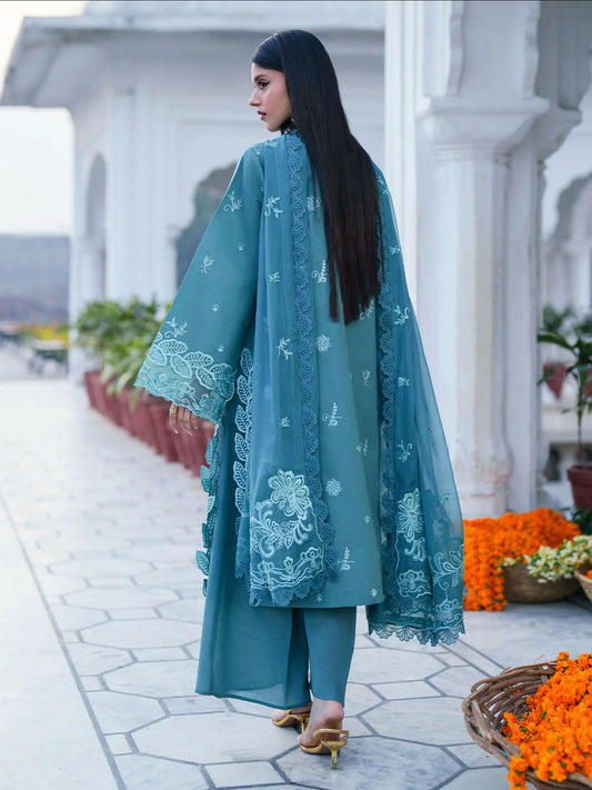 Mahnur Gul Luxury Lawn'26 Embroidered Unstitched 3-Piece Suit-G-009